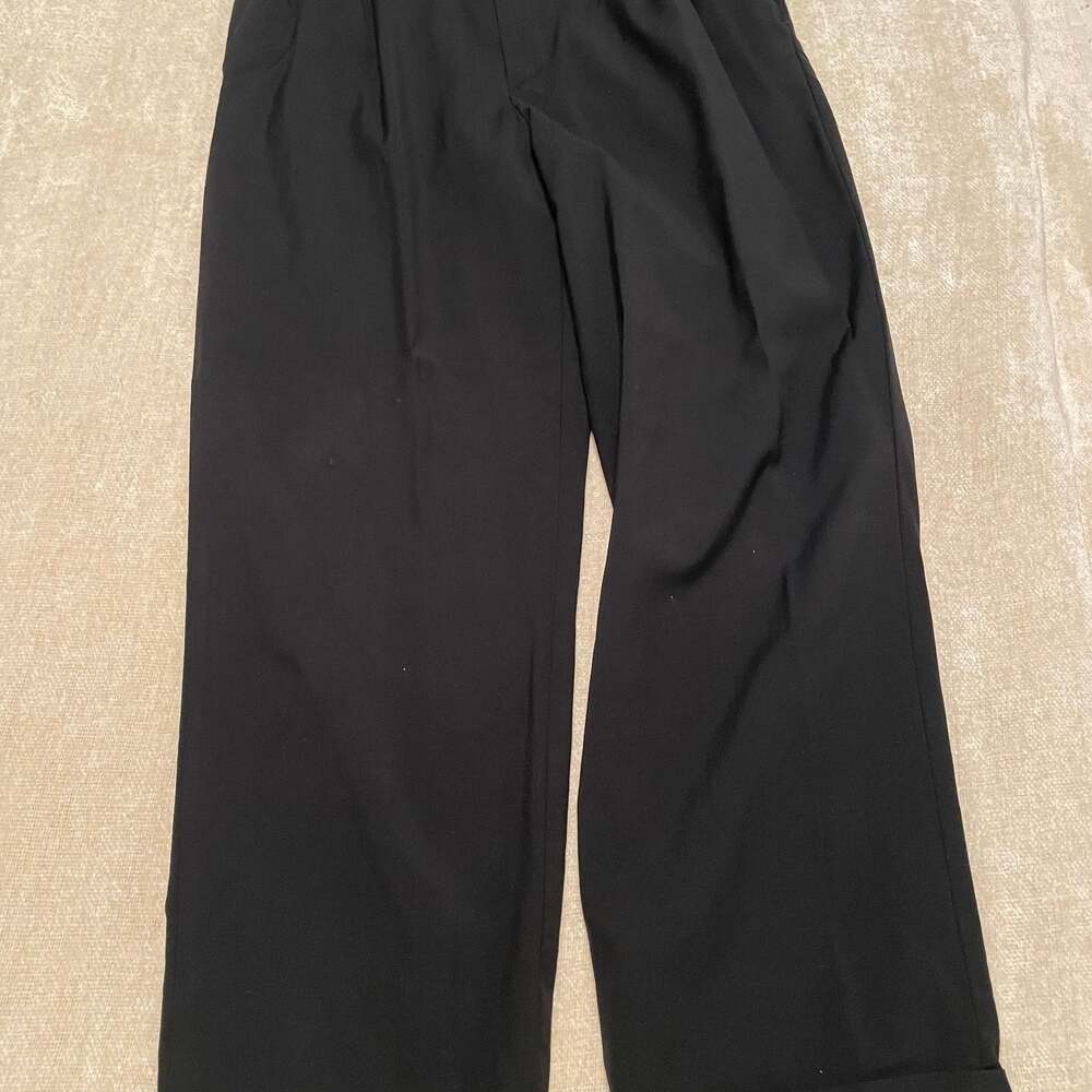 Unlined Lightweight Wool Serge Cropped Pants Minimalist Normcore Grunge Street